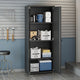 Fortress Textured Metal 75.4’’ Garage Cabinet with 4 Adjustable Shelves in Charcoal Grey MHC-1GMCF-CH