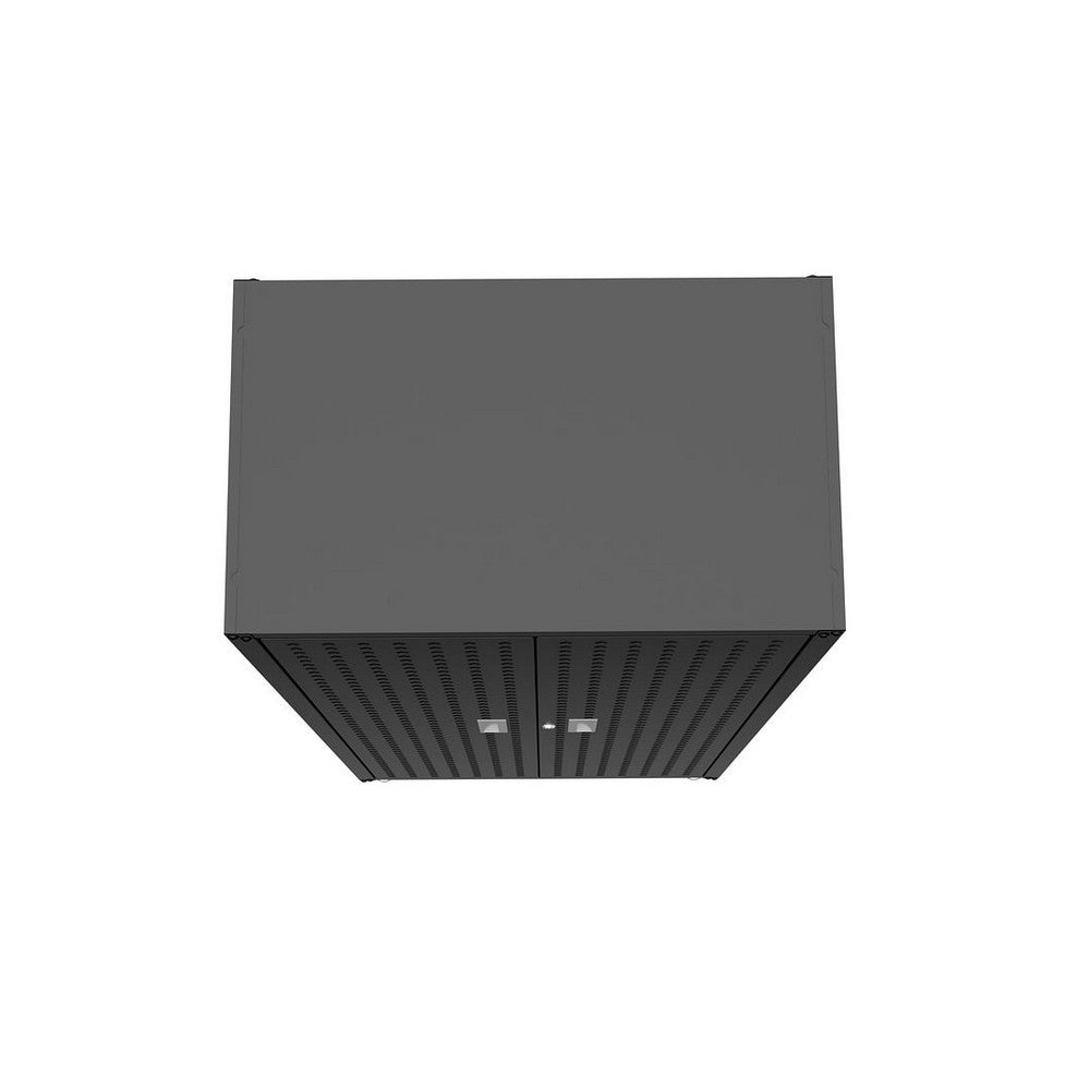 Fortress Textured Metal 75.4’’ Garage Cabinet with 4 Adjustable Shelves in Charcoal Grey MHC-1GMCF-CH