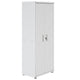 Fortress Textured Metal 75.4’’ Garage Cabinet with 4 Adjustable Shelves in White MHC-1GMCF-WH