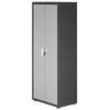 Fortress Textured Metal 75.4" Garage Cabinet with 4 Adjustable Shelves in Grey
