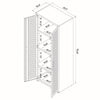 Fortress Textured Metal 75.4’’ Garage Cabinet with 4 Adjustable Shelves in Grey MHC-1GMCF