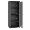 Fortress Textured Metal 75.4’’ Garage Cabinet with 4 Adjustable Shelves in Grey MHC-1GMCF