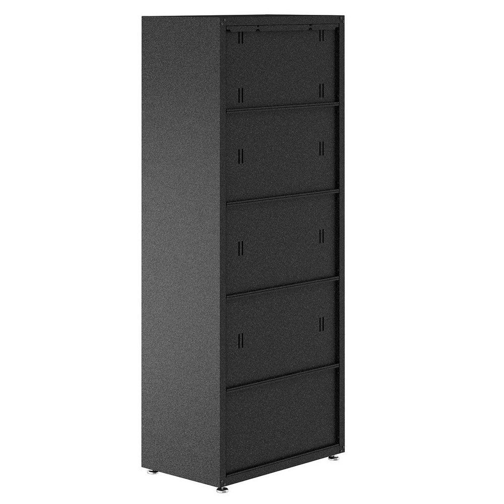 Fortress Textured Metal 75.4’’ Garage Cabinet with 4 Adjustable Shelves in Grey MHC-1GMCF