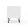 Rockefeller 1-Drawer White Nightstand (Set of 2) MHC-2-101GMC1