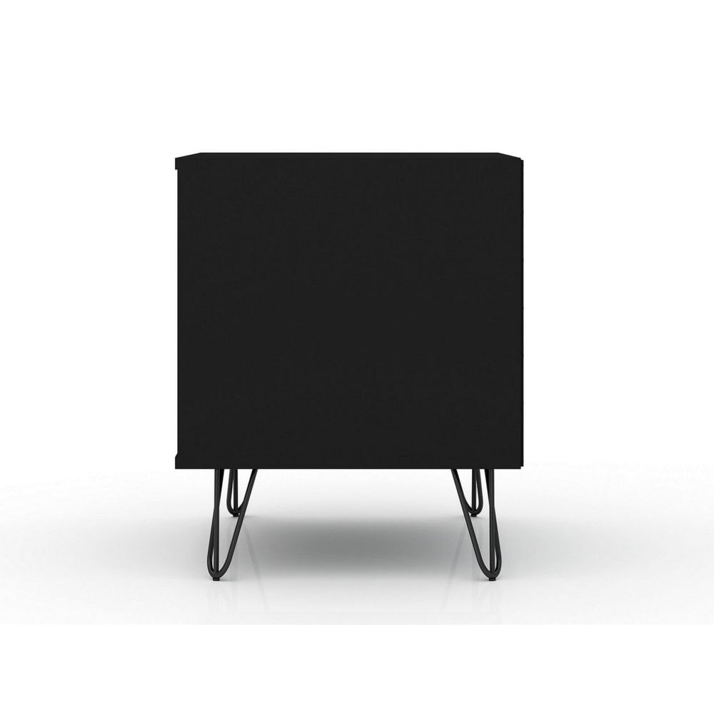 Rockefeller 1-Drawer Black Nightstand (Set of 2) MHC-2-101GMC2