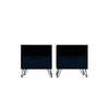 Rockefeller 1-Drawer Tatiana Midnight Blue Nightstand (Set of 2)