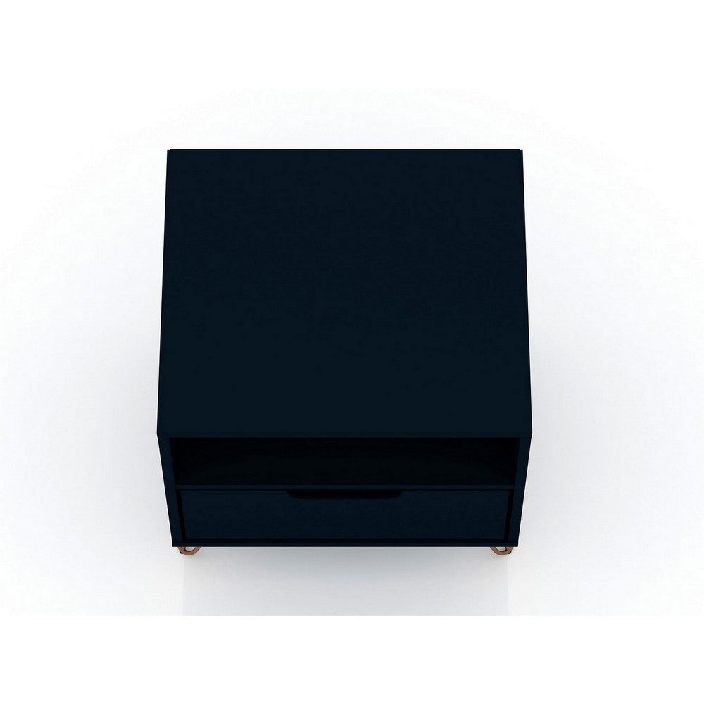 Rockefeller 1-Drawer Tatiana Midnight Blue Nightstand (Set of 2) MHC-2-101GMC4