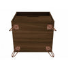 Rockefeller 1-Drawer Brown Nightstand (Set of 2) MHC-2-101GMC5