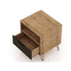 Rockefeller 1-Drawer Nature and Textured Grey Nightstand (Set of 2) MHC-2-101GMC7