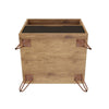 Rockefeller 1-Drawer Nature and Textured Grey Nightstand (Set of 2) MHC-2-101GMC7