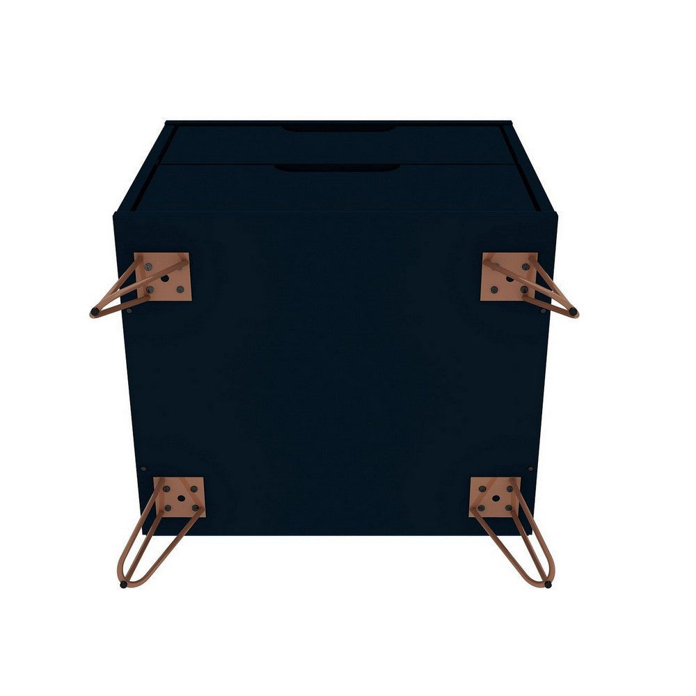 Rockefeller 2-Drawer Tatiana Midnight Blue Nightstand (Set of 2) MHC-2-102GMC4