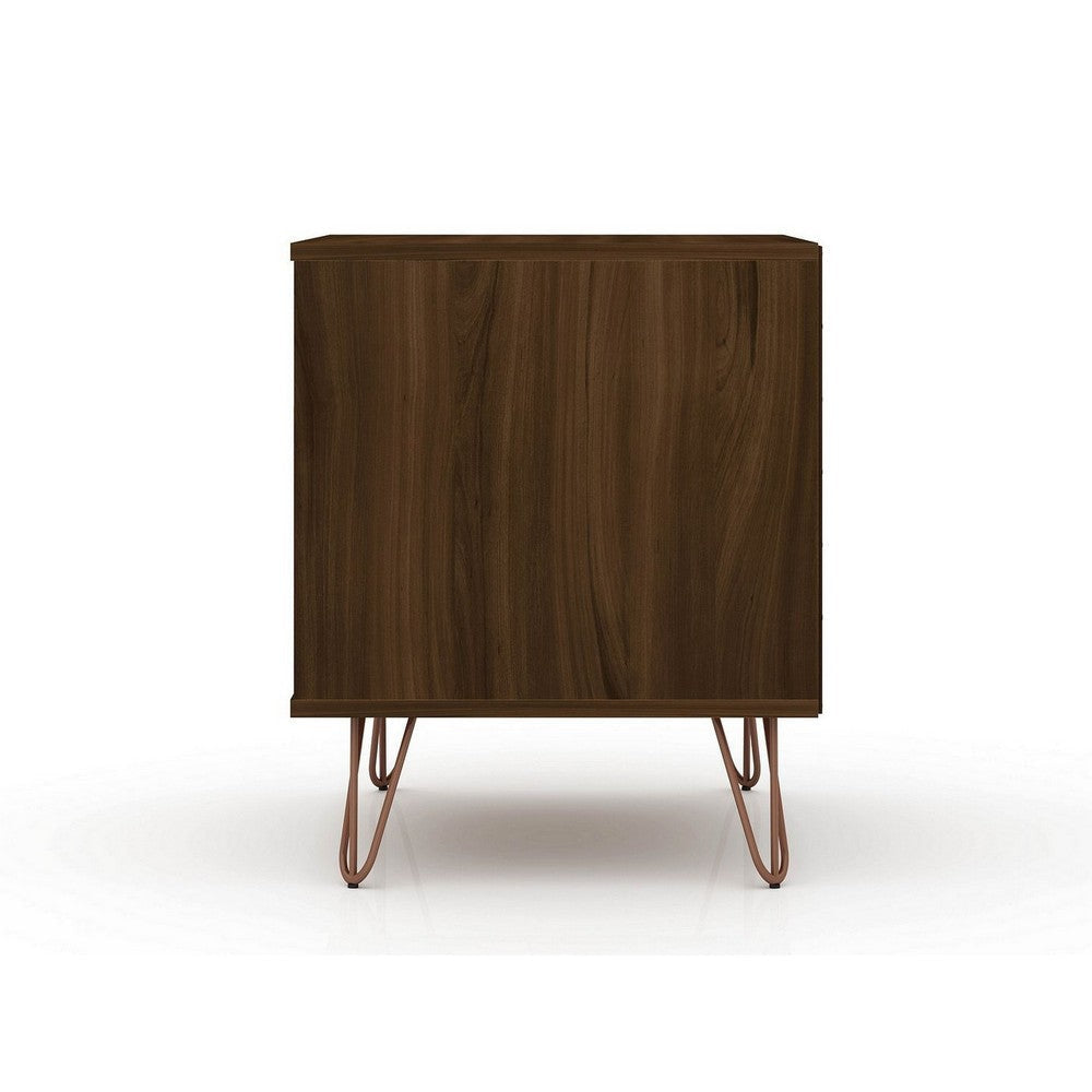 Rockefeller 2-Drawer Brown Nightstand (Set of 2) MHC-2-102GMC5