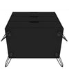Rockefeller 3-Drawer Black Dresser (Set of 2) MHC-2-103GMC2