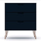 Rockefeller 3-Drawer Tatiana Midnight Blue Dresser (Set of 2) MHC-2-103GMC4