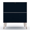 Rockefeller 3-Drawer Tatiana Midnight Blue Dresser (Set of 2) MHC-2-103GMC4