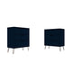 Rockefeller 3-Drawer Tatiana Midnight Blue Dresser (Set of 2)