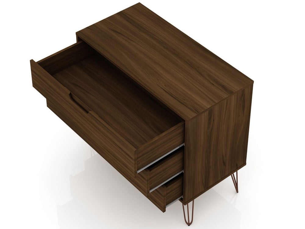 Rockefeller 3-Drawer Brown Dresser (Set of 2) MHC-2-103GMC5