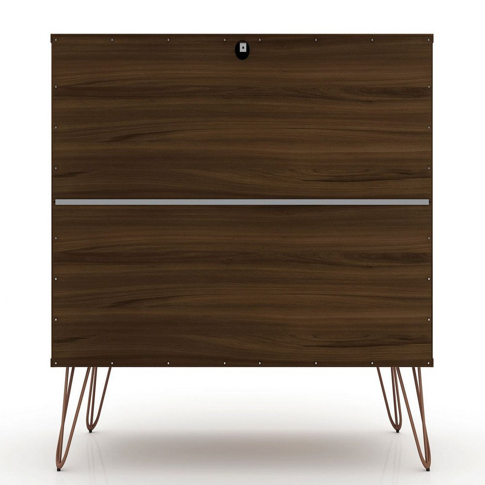 Rockefeller 3-Drawer Brown Dresser (Set of 2) MHC-2-103GMC5
