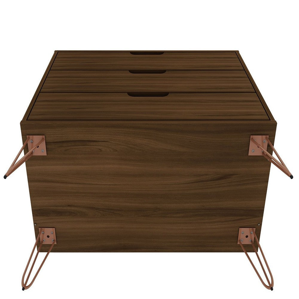 Rockefeller 3-Drawer Brown Dresser (Set of 2) MHC-2-103GMC5