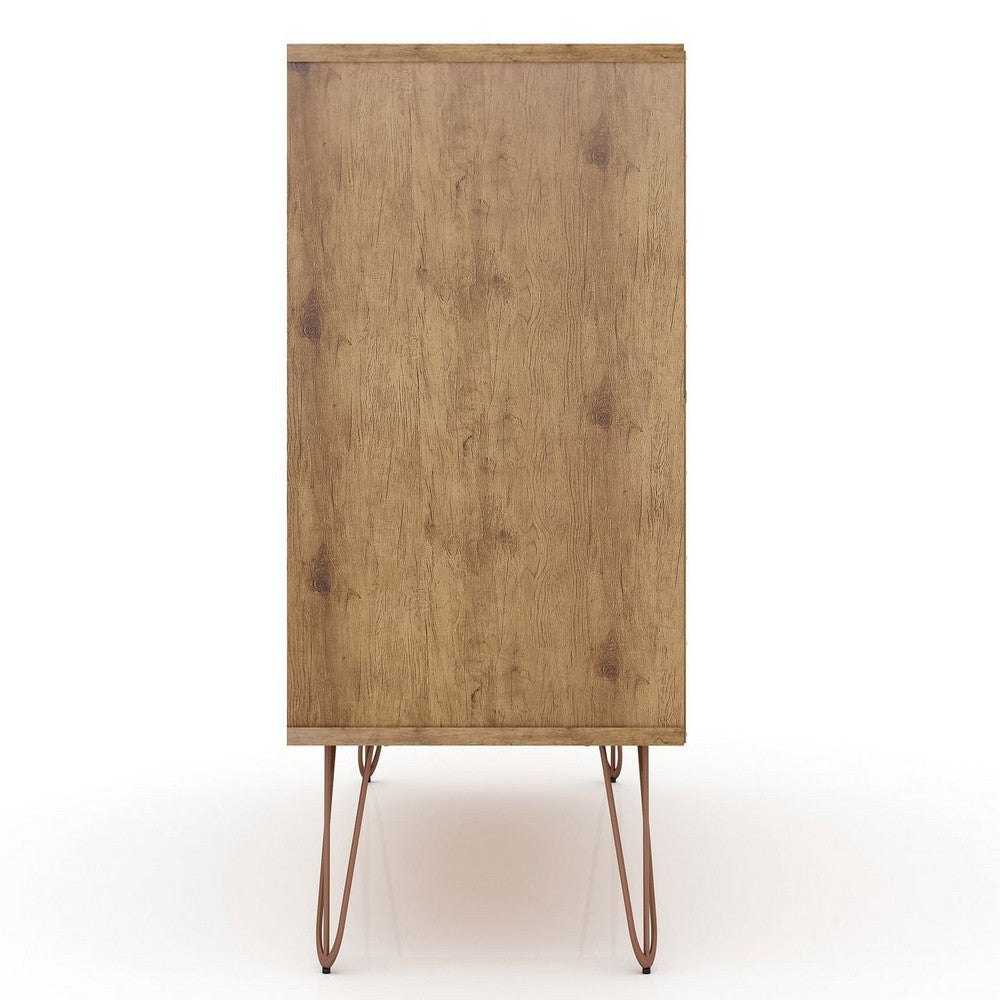 Rockefeller 3-Drawer Nature and Rose Pink Dresser (Set of 2) MHC-2-103GMC6