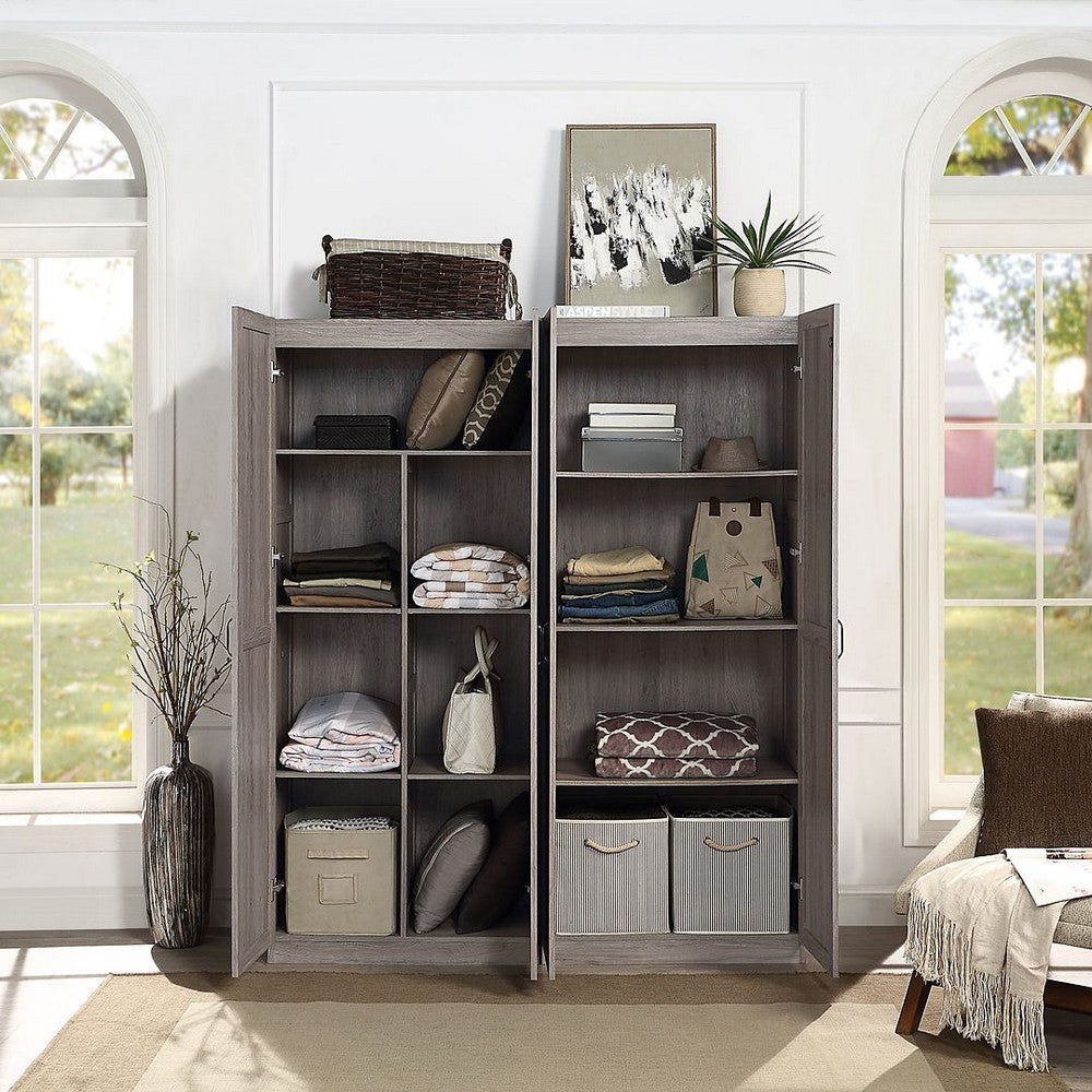Hopkins Storage Closet 4.0 in Grey - Set of 2 MHC-2-23GLF-GY