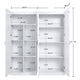 Hopkins Storage Closet 4.0 in White - Set of 2 MHC-2-23GLF-WH