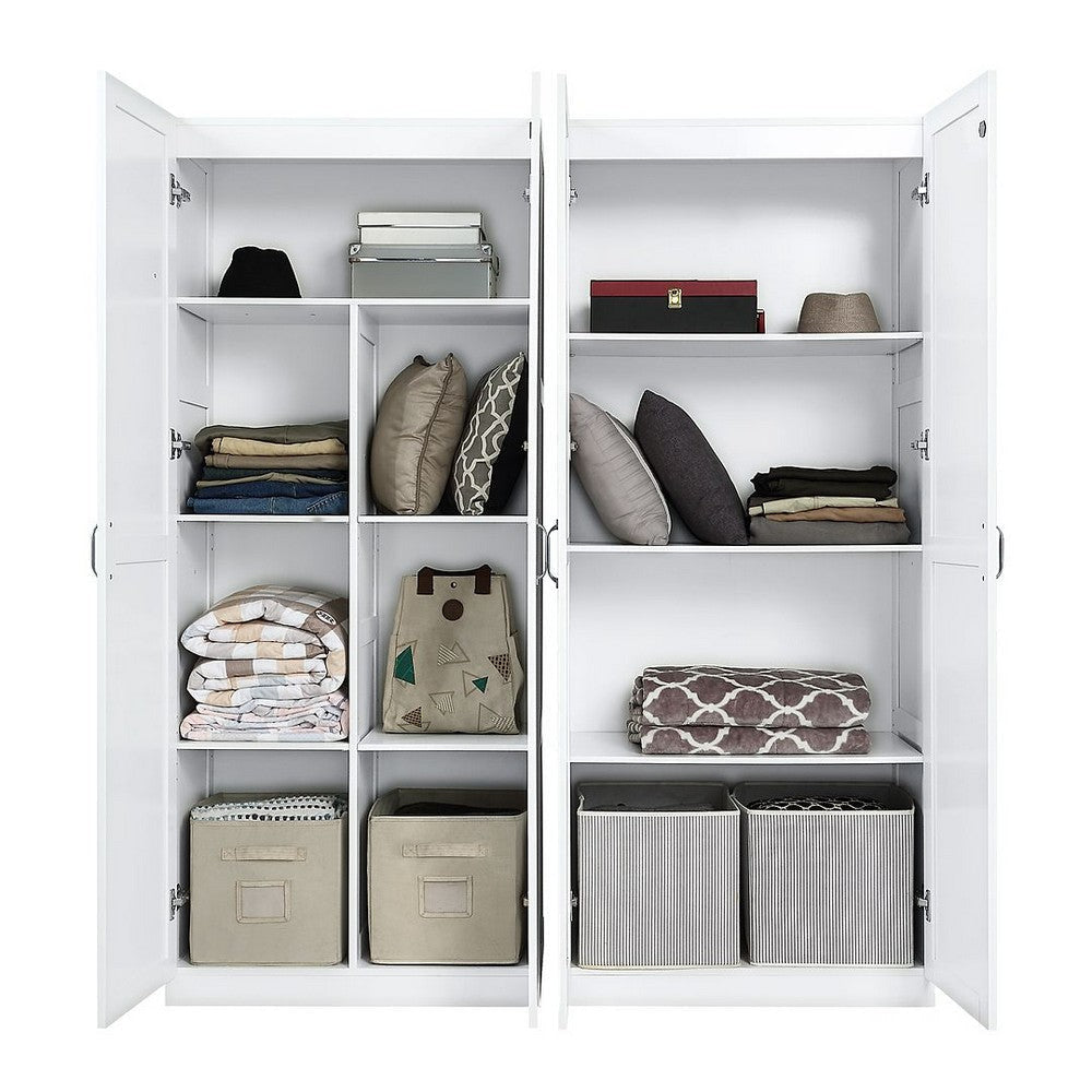 Hopkins Storage Closet 4.0 in White - Set of 2 MHC-2-23GLF-WH