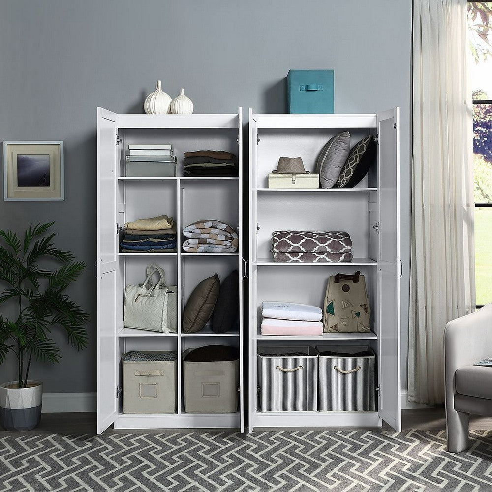 Hopkins Storage Closet 4.0 in White - Set of 2 MHC-2-23GLF-WH