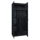 Hopkins Modern Freestanding Storage Closet with 7 Shelves in Black (Set of 2) MHC-2-2GLF-BK