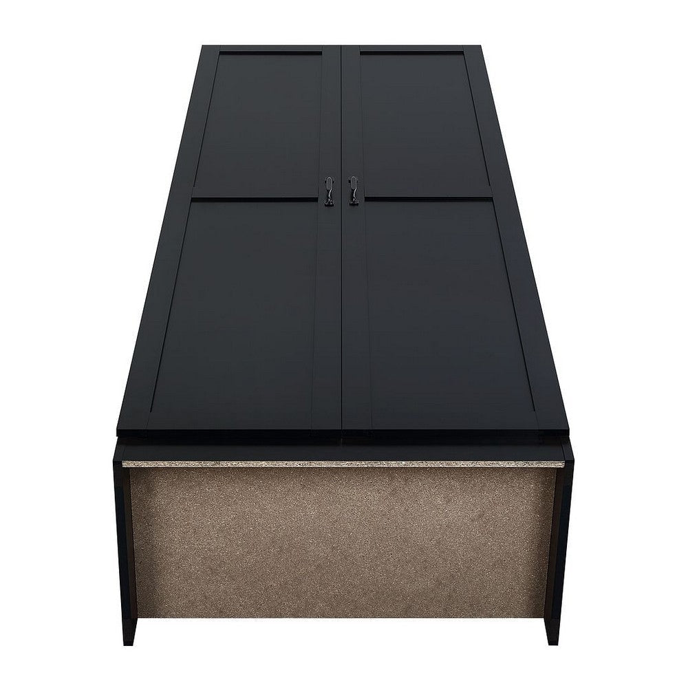 Hopkins Modern Storage Closet 3.0 in Black - Set of 2 MHC-2-3GLF-BK