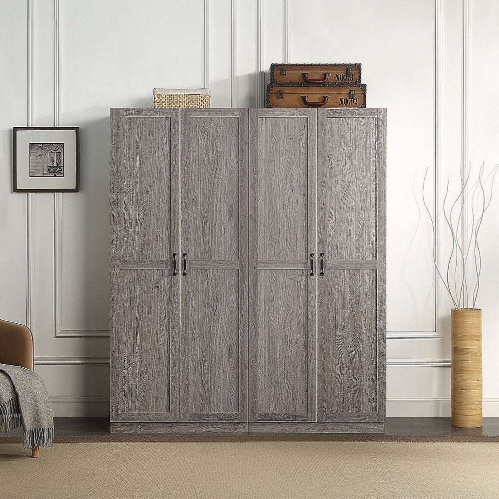 Hopkins Modern  Storage Closet 3.0 in Grey - Set of 2