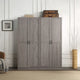 Hopkins Modern  Storage Closet 3.0 in Grey - Set of 2