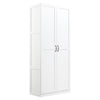 Hopkins Modern Storage Closet 3.0 in White - Set of 2 MHC-2-3GLF-WH