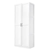 Hopkins Modern Storage Closet 3.0 in White - Set of 2 MHC-2-3GLF-WH