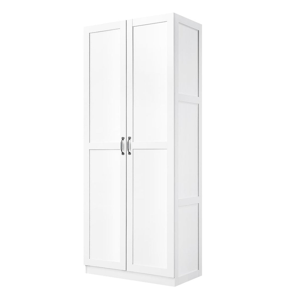 Hopkins Modern Storage Closet 3.0 in White - Set of 2 MHC-2-3GLF-WH