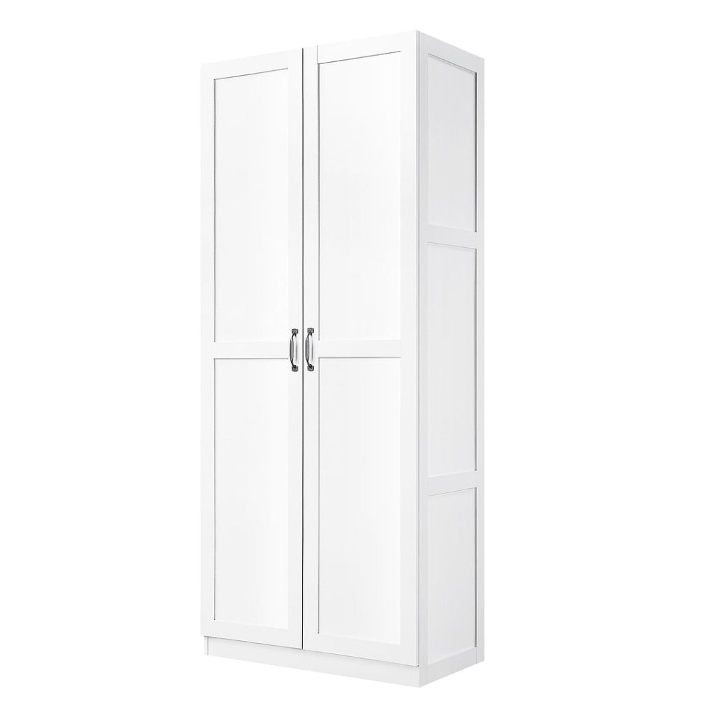 Hopkins Modern Storage Closet 3.0 in White - Set of 2 MHC-2-3GLF-WH