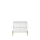 Jasper Full Extension Drawer Nightstand in White Gloss (Set of 2) MHC-2-51351