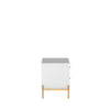 Jasper Full Extension Drawer Nightstand in White Gloss (Set of 2) MHC-2-51351