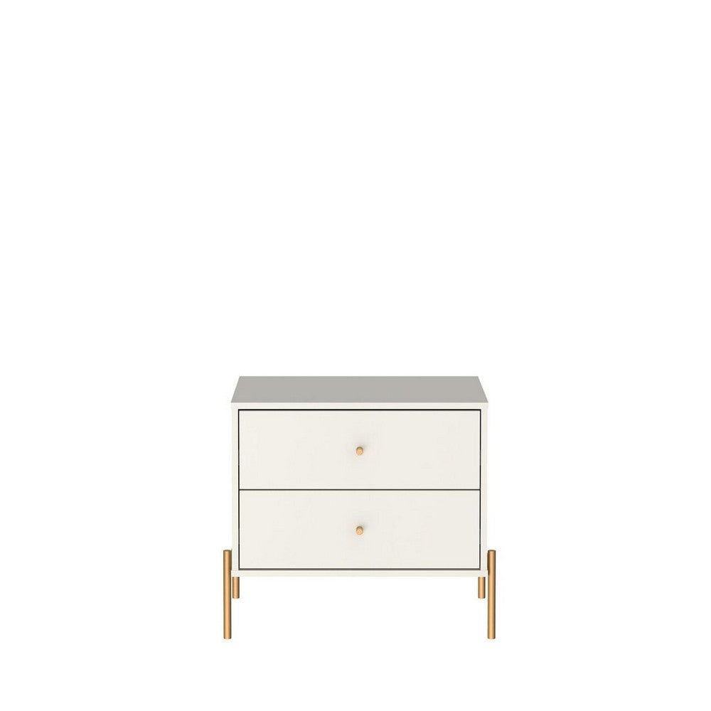 Jasper Full Extension Drawer Nightstand in Off White (Set of 2) MHC-2-51353