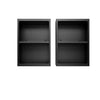 Fortress 30’’ Floating Textured Metal Garage Cabinet with Adjustable Shelves in Charcoal Grey - Set of 2 MHC-2-5GMC-CH