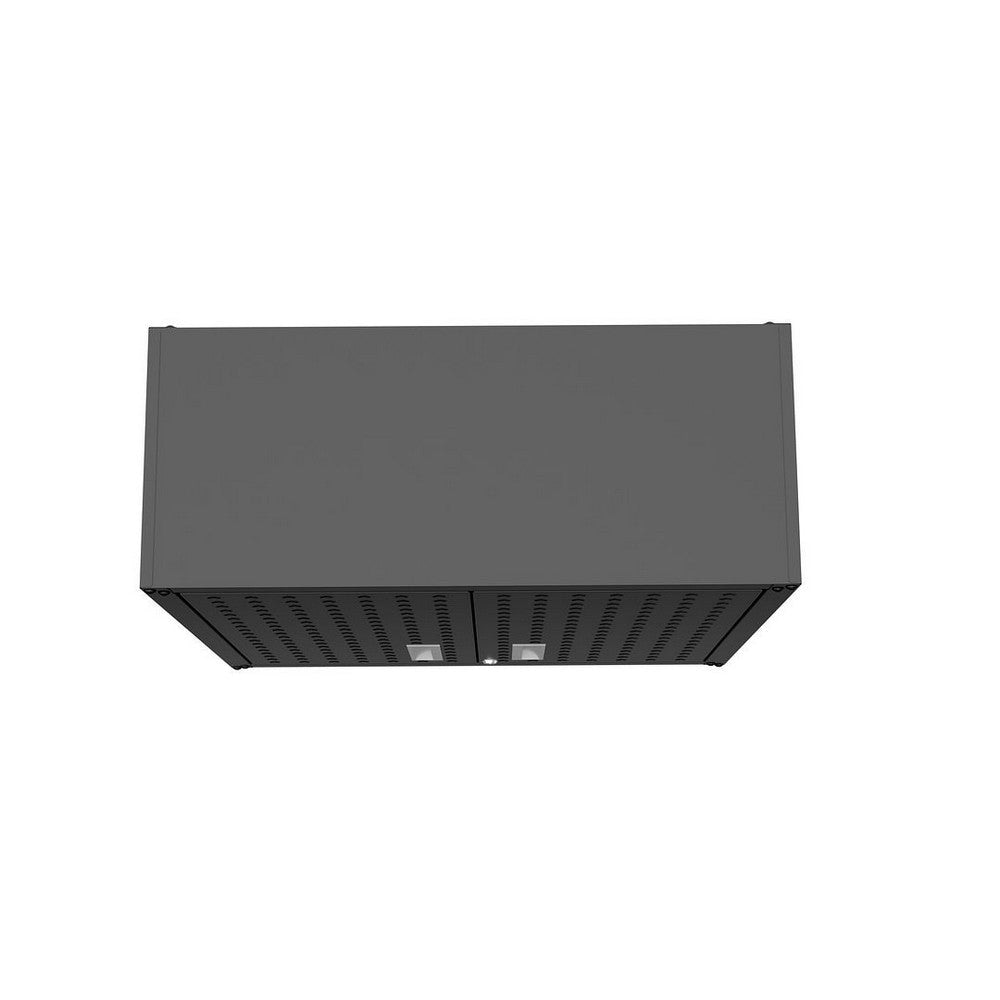 Fortress 30’’ Floating Textured Metal Garage Cabinet with Adjustable Shelves in Charcoal Grey - Set of 2 MHC-2-5GMC-CH