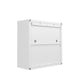 Fortress 30’’ Floating Textured Metal Garage Cabinet with Adjustable Shelves in White - Set of 2 MHC-2-5GMC-WH