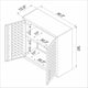 Fortress 30’’ Floating Textured Metal Garage Cabinet with Adjustable Shelves in Grey - Set of 2 MHC-2-5GMC