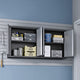 Fortress 30’’ Floating Textured Metal Garage Cabinet with Adjustable Shelves in Grey - Set of 2 MHC-2-5GMC