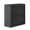 Fortress 30’’ Floating Textured Metal Garage Cabinet with Adjustable Shelves in Grey - Set of 2 MHC-2-5GMC