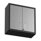 Fortress 30’’ Floating Textured Metal Garage Cabinet with Adjustable Shelves in Grey - Set of 2 MHC-2-5GMC