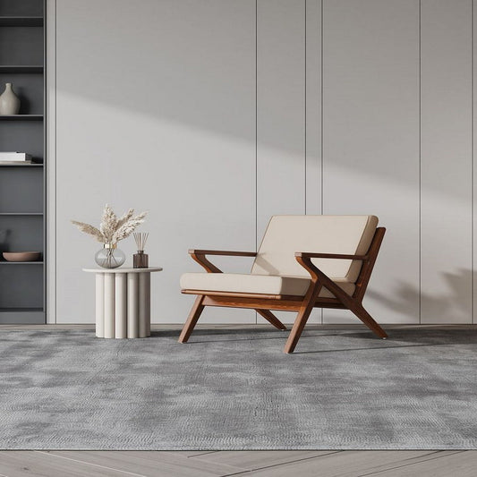 Martelle Cream and Amber Twill Weave Accent Chair (Set of 2)