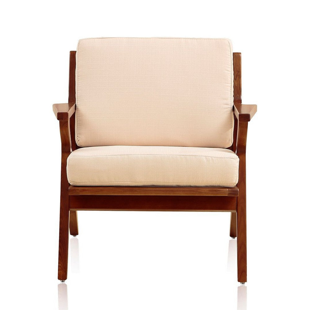 Martelle Cream and Amber Twill Weave Accent Chair (Set of 2) MHC-2-AC002-CR