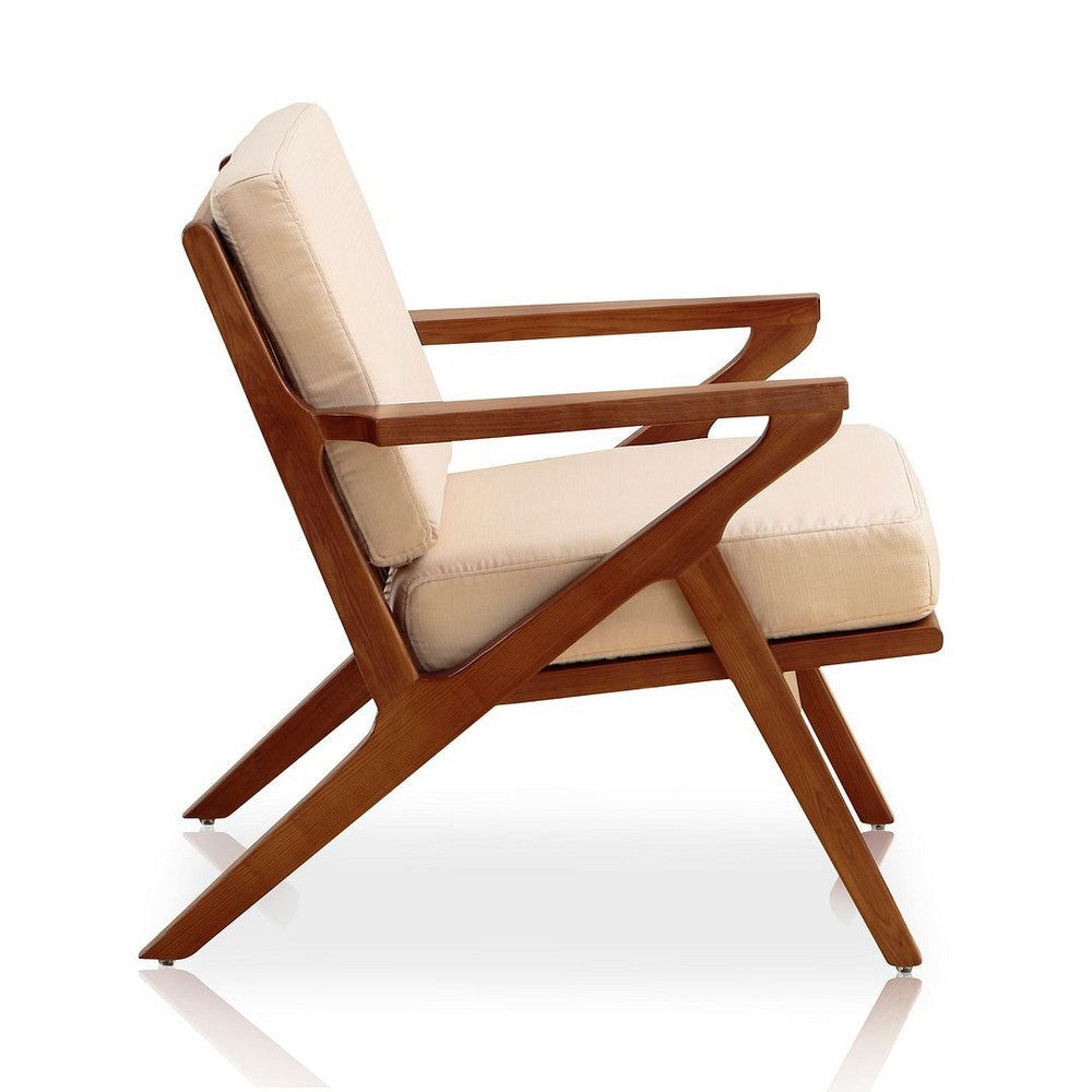 Martelle Cream and Amber Twill Weave Accent Chair (Set of 2) MHC-2-AC002-CR