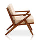 Martelle Cream and Amber Twill Weave Accent Chair (Set of 2) MHC-2-AC002-CR